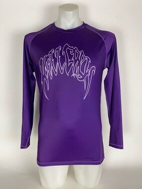 Kill Crew Lone Wolf Mens Rash Guard Tee Shirt Size Porrada Series Purple SZ L